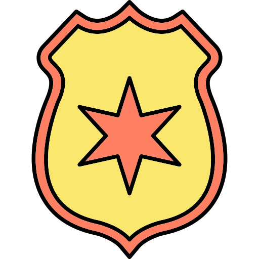 Police badge - free icon