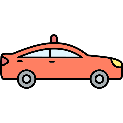 coche de policía icono gratis