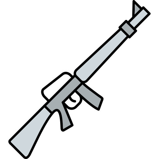 Gun Generic Thin Outline Color icon