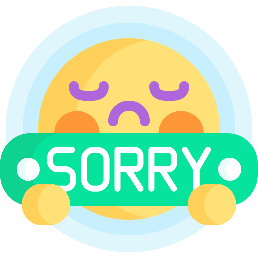 Sorry Detailed Flat Circular Flat icon