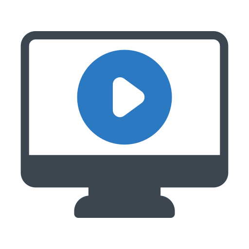 Video player Generic Blue icon