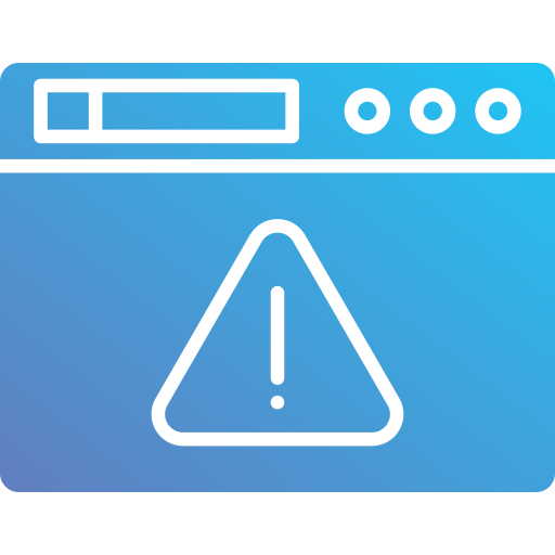 flat error icon