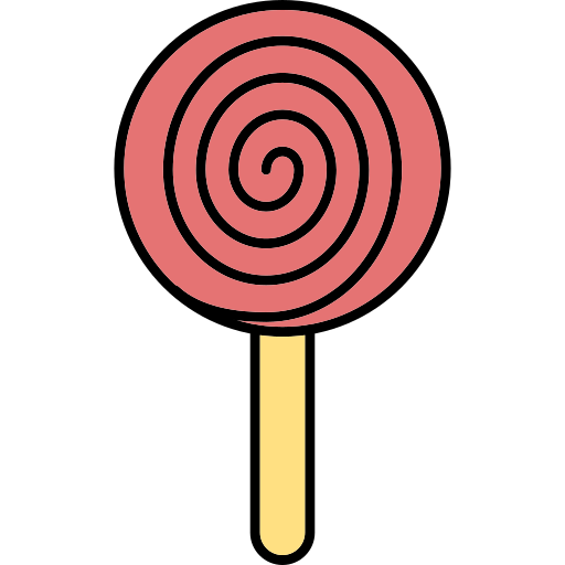 Lollipop Generic Thin Outline Color icon