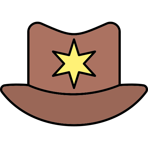 Sheriff Generic Thin Outline Color icon