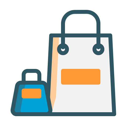 Shopping bag Generic Outline Color icon