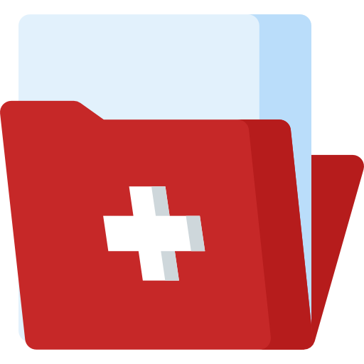 historial médico icono gratis