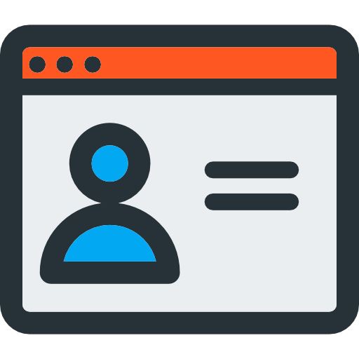 Online profile - Free communications icons