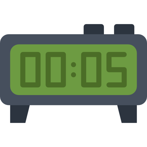 Alarm clock Basic Miscellany Flat icon