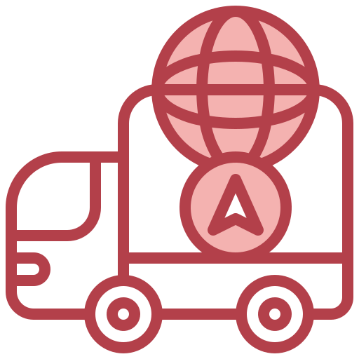 Global distribution - Free transport icons