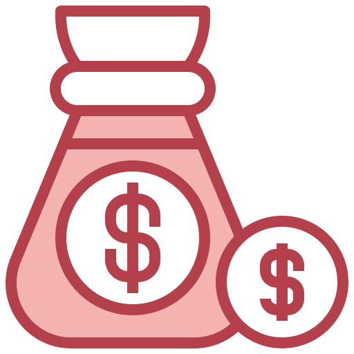 bolsa de dinero icono gratis