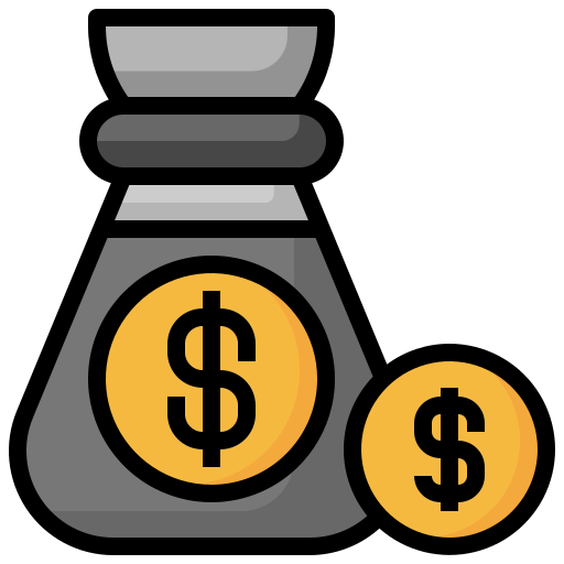 bolsa de dinero icono gratis