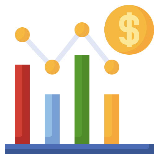 gráfico de barras icono gratis