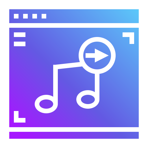 Music Generic Flat Gradient icon