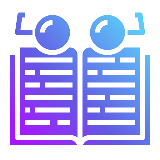 en train de lire Icône gratuit