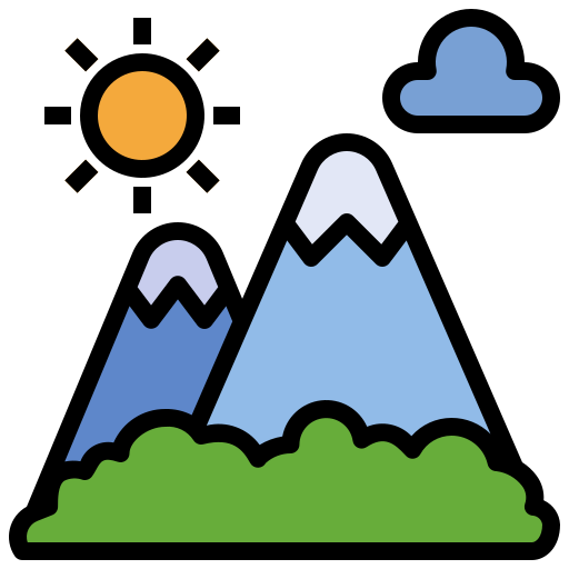 Mountain Surang Lineal Color icon