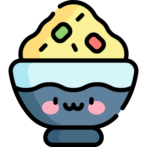 Rice Kawaii Lineal color icon