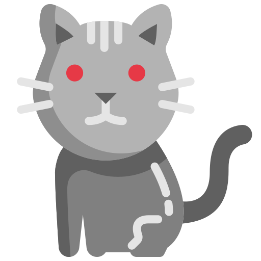 Gray cat icon - Free gray animal icons