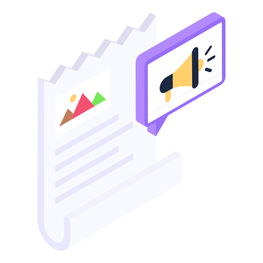 Content marketing Generic Isometric icon