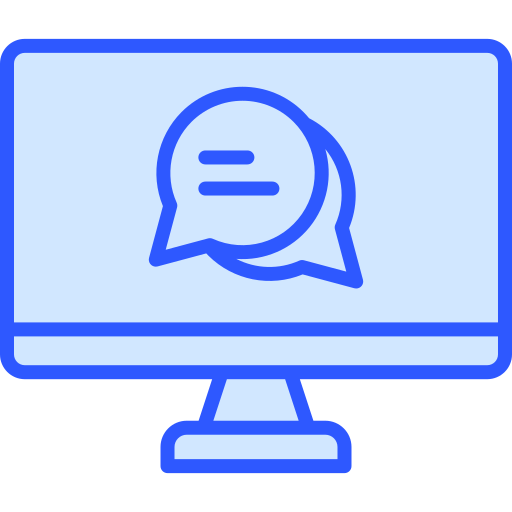 Chat bubble Generic Blue icon