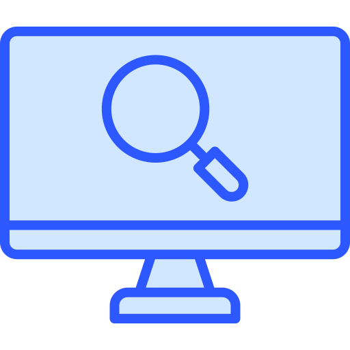 Search Generic Blue icon