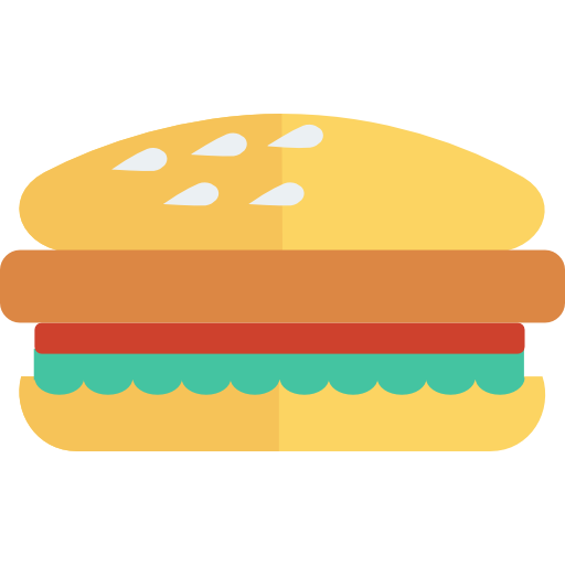 Burger Dinosoft Flat icon