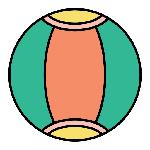 Ball Generic Outline Color icon