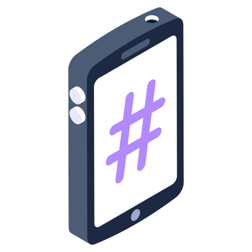 Hashtags free icon
