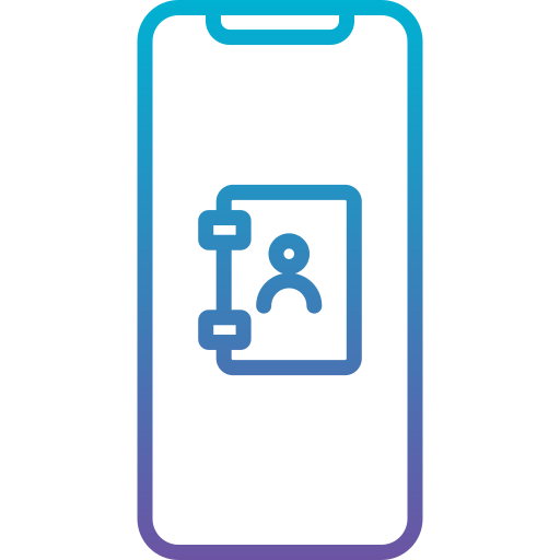 guía telefónica icono gratis