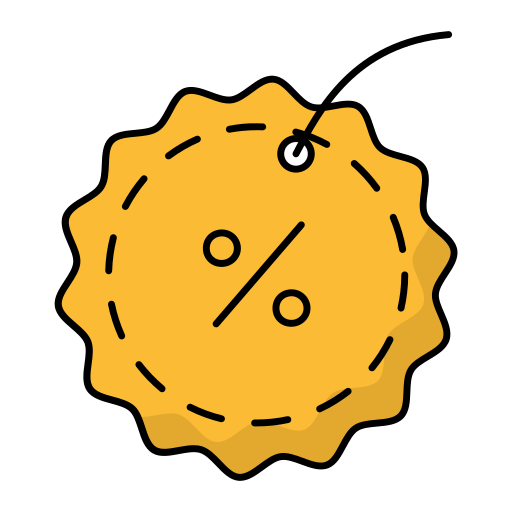 insignia de descuento icono gratis