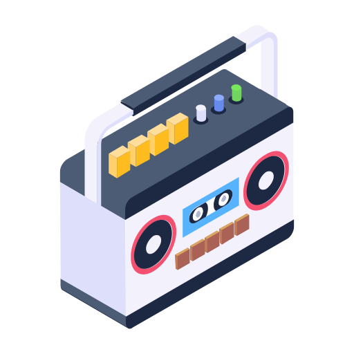 boombox icono gratis