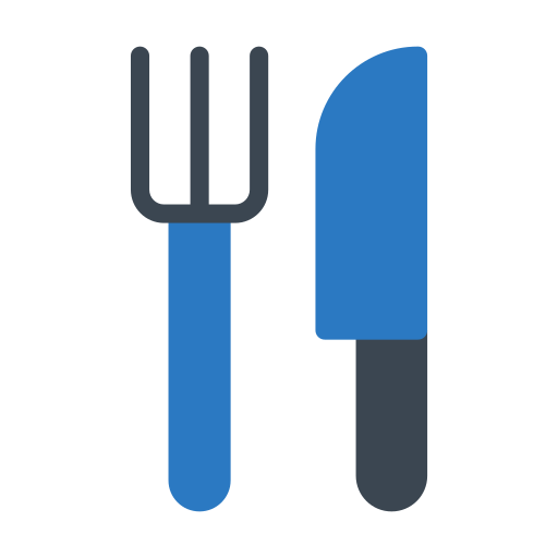 Cutlery Generic Blue icon