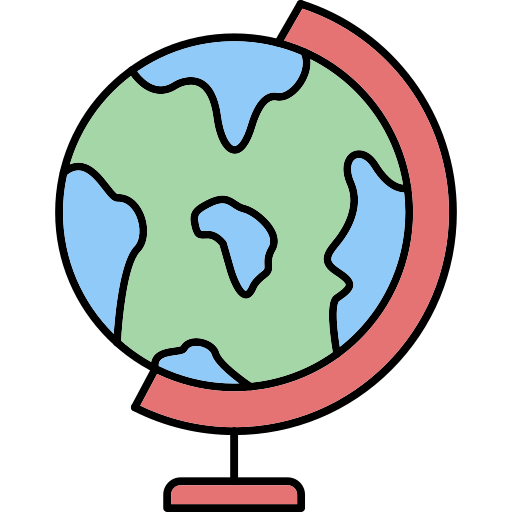 geografía icono gratis