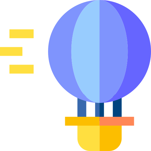globo de aire caliente icono gratis