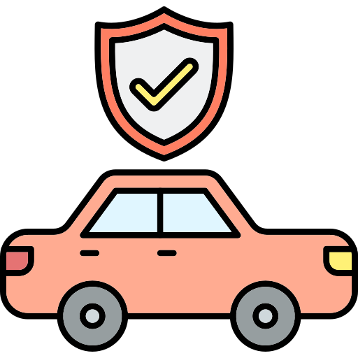 seguro de auto icono gratis