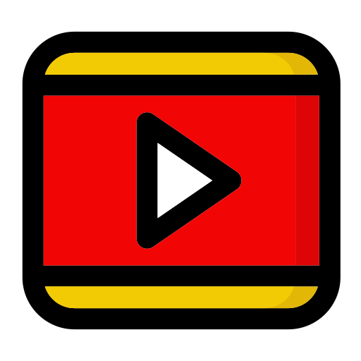 Video Generic Outline Color icon