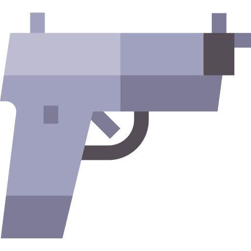 Gun Basic Straight Flat icon