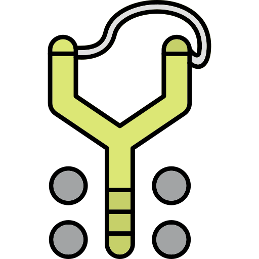 Slingshot Generic Thin Outline Color icon