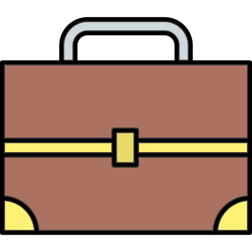 Briefcase Generic Thin Outline Color icon