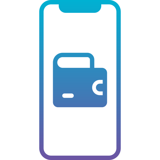 billetera digital icono gratis