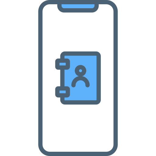 guía telefónica icono gratis