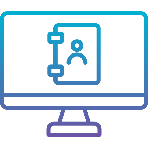 guía telefónica icono gratis