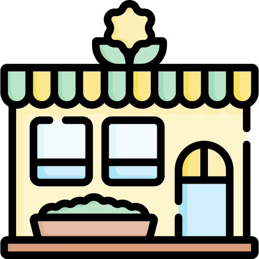 tienda de flores icono gratis