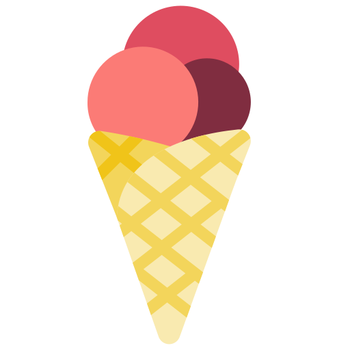 Ice cream cone Basic Miscellany Flat icon