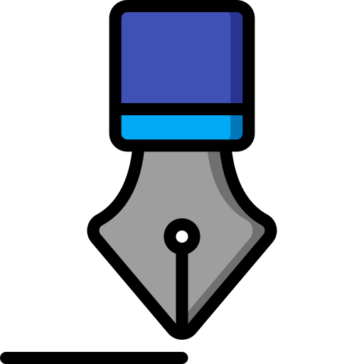 pluma fuente icono gratis