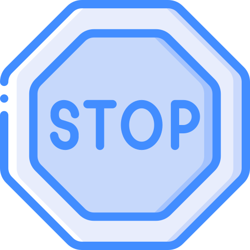 señal de stop icono gratis