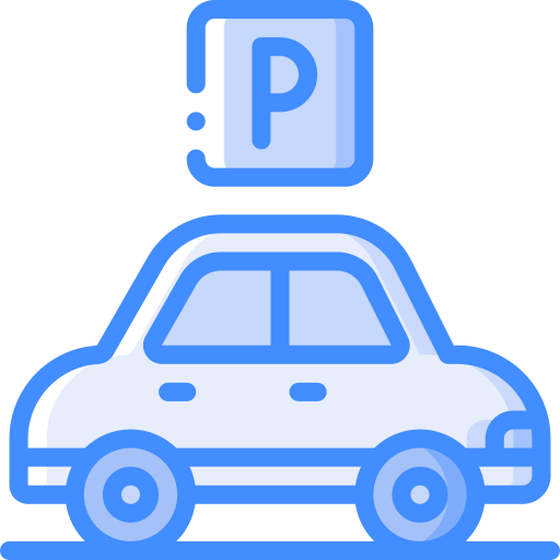 aparcamiento de coches icono gratis
