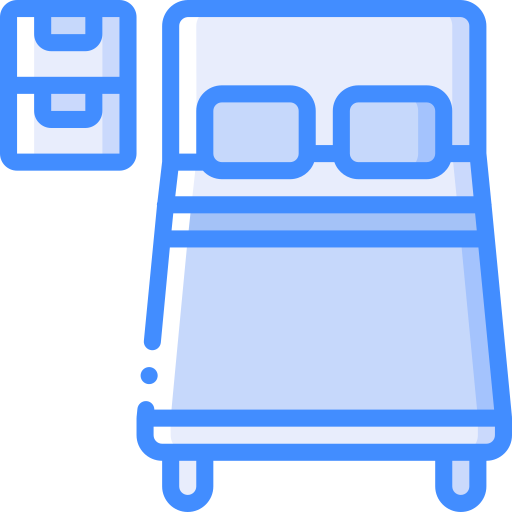 Bed free icon Bed free icon
