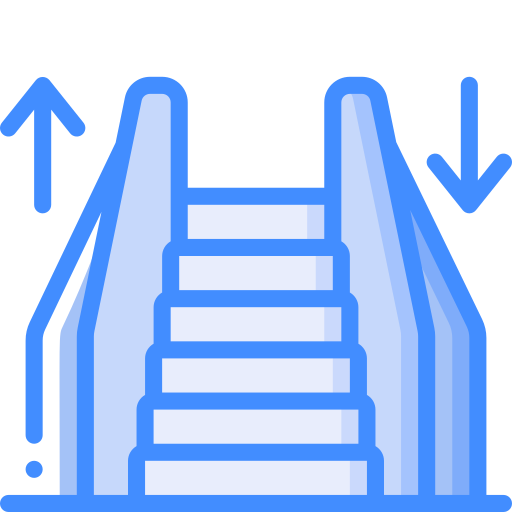 escalera mecánica icono gratis