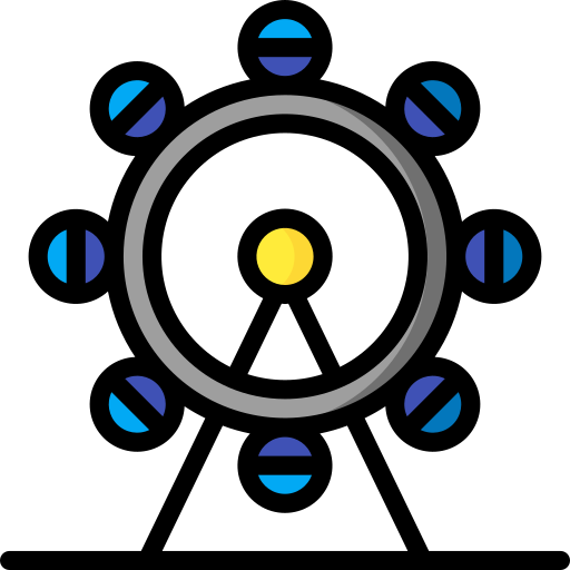 rueda de la fortuna icono gratis