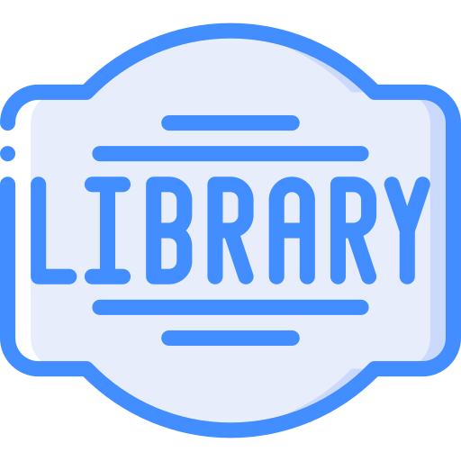 Library Basic Miscellany Blue icon